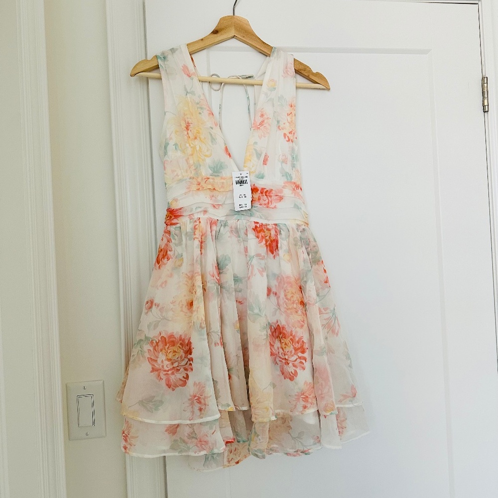 New Abercrombie silk dress with tags attached